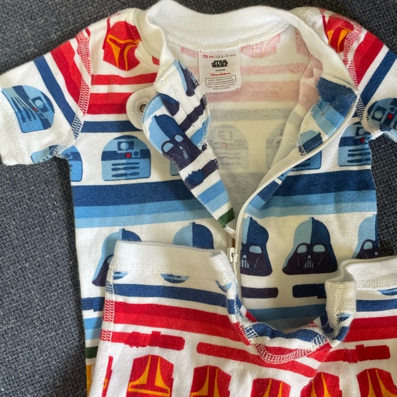 Hanna Andersson Star Wars Zip Shortie Sleeper in Organic Cotton - Picture 3 of 4